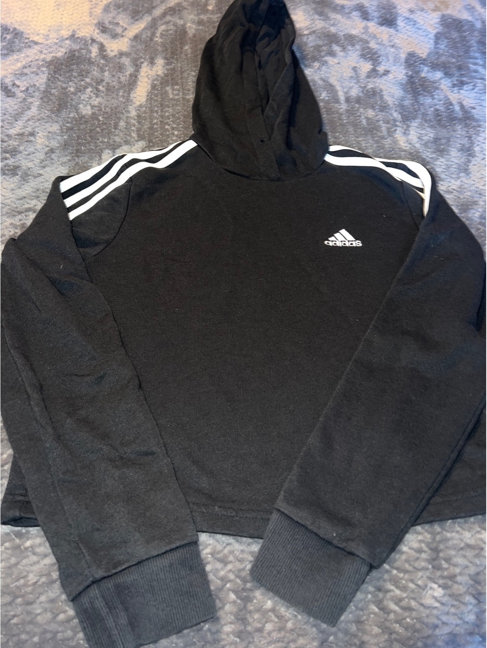 Adidas Crop Lightweight Pullover Hoodie, size XS